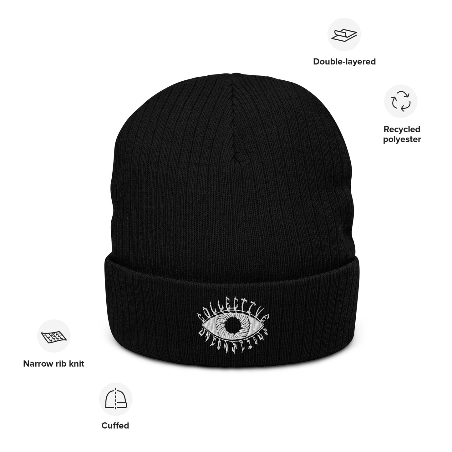 Collective Unconscious- Ribbed knit beanie