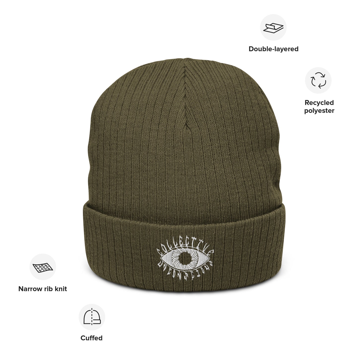 Collective Unconscious- Ribbed knit beanie